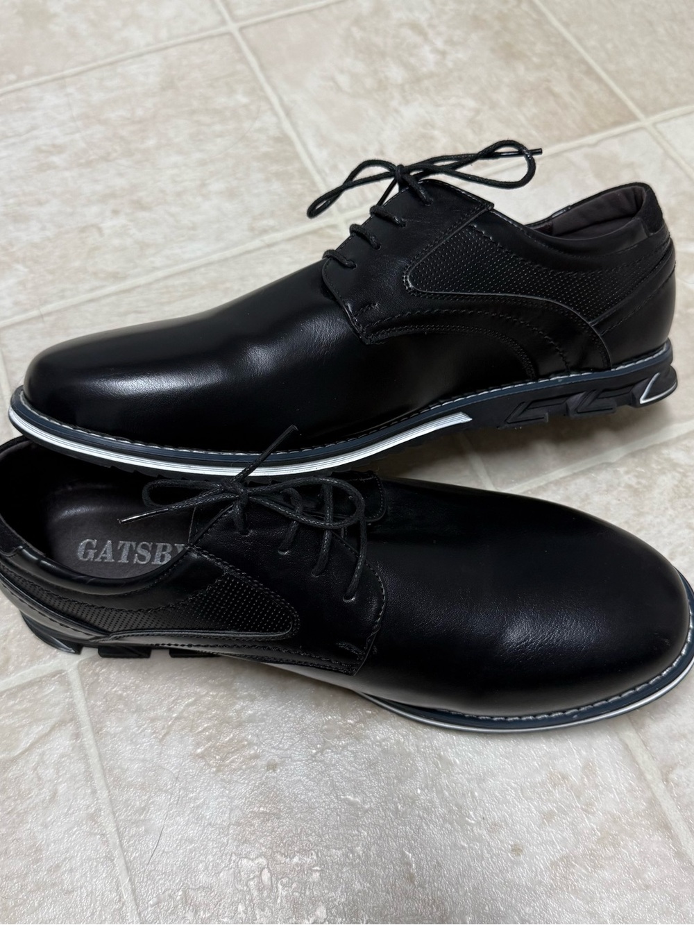 Men’s Gatsby Black Lace-Up Dress Shoes